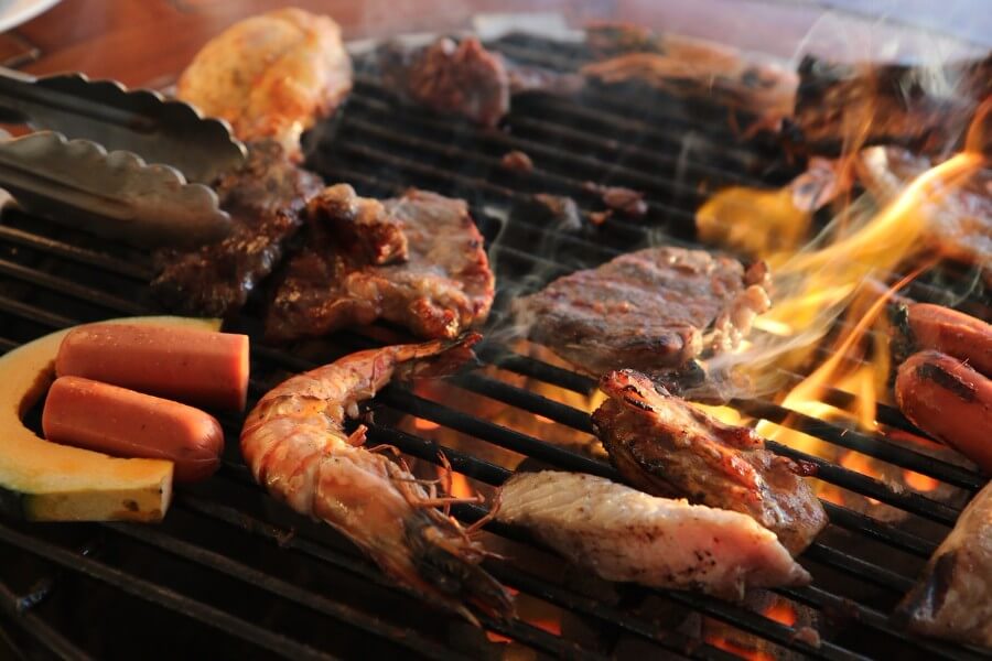 Purine Foods on barbecue photo