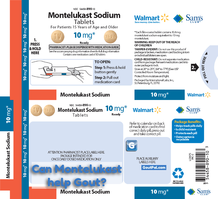 Montelukast & Gout temporary image