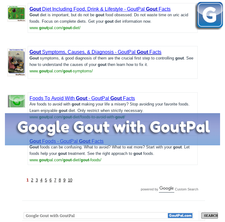 Google Gout with GoutPal