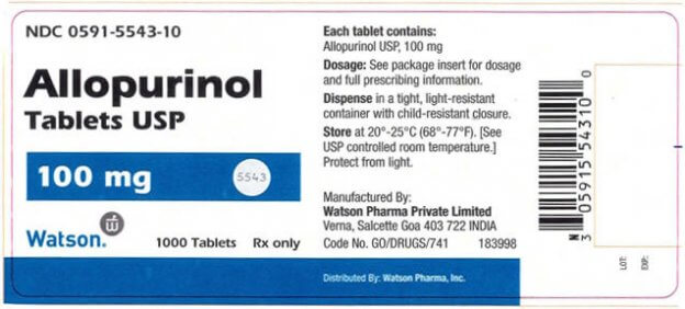 Allopurinol 100 mg Tablets for Uric Acid Lowering
